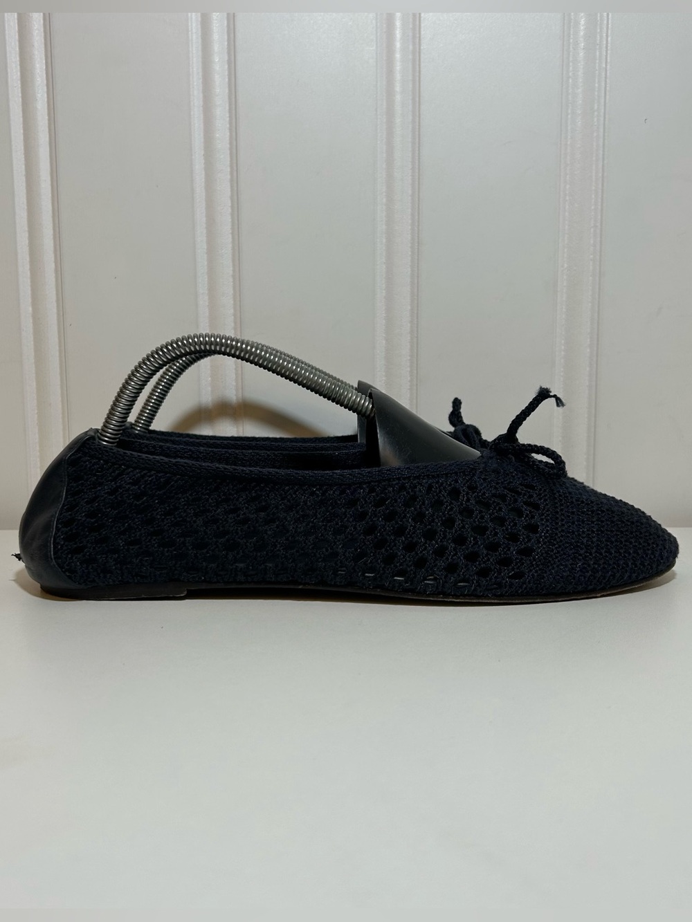 Polo by Ralph Lauren Navy blue Knit Ballet Flats with Bow
